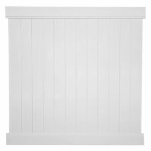 6'H x 6'W T & G Privacy Section White