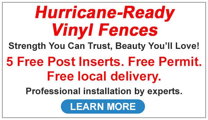 Hurricane-Ready Vinyl Fences Online Deal