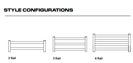 aluminum ranch fence 8_sizes Aluminum Range Fence Available Styles