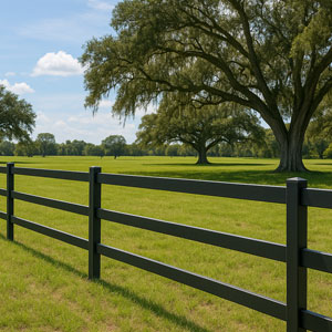 Aluminum Ranch Fence Installation