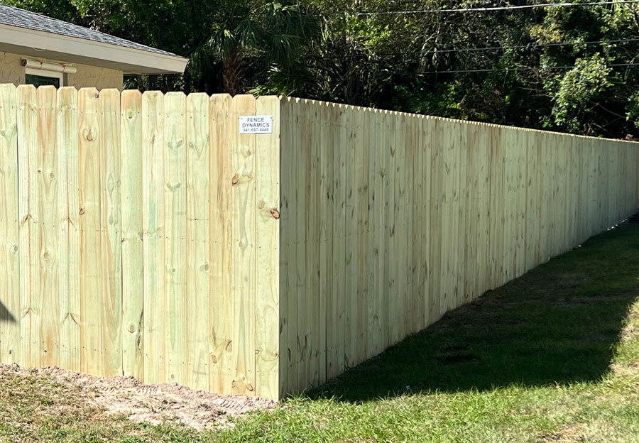 0001 Wood Fence Installation - Project 4